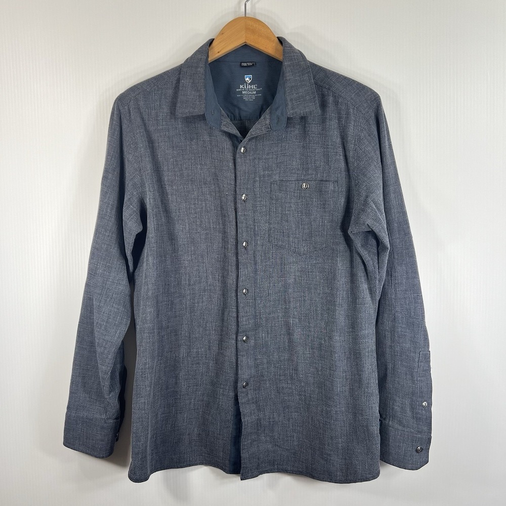 KUHL Shirt Men's Size Medium‎ Uproar Long Sleeve Button-up Cotton Blend 7211